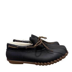 Henry Ferrera Black Low Top Duck Waterproof Loafer Boots 9